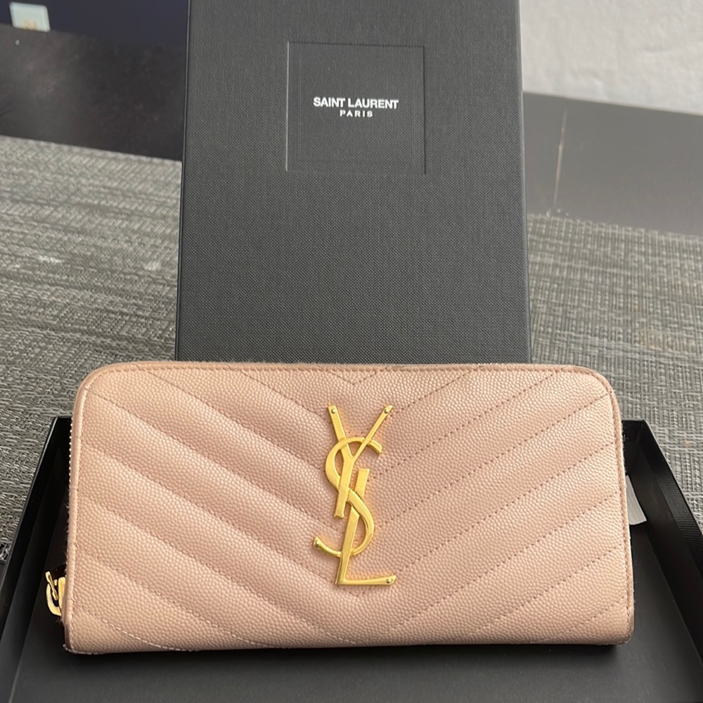 Authentic YSL long wallet
